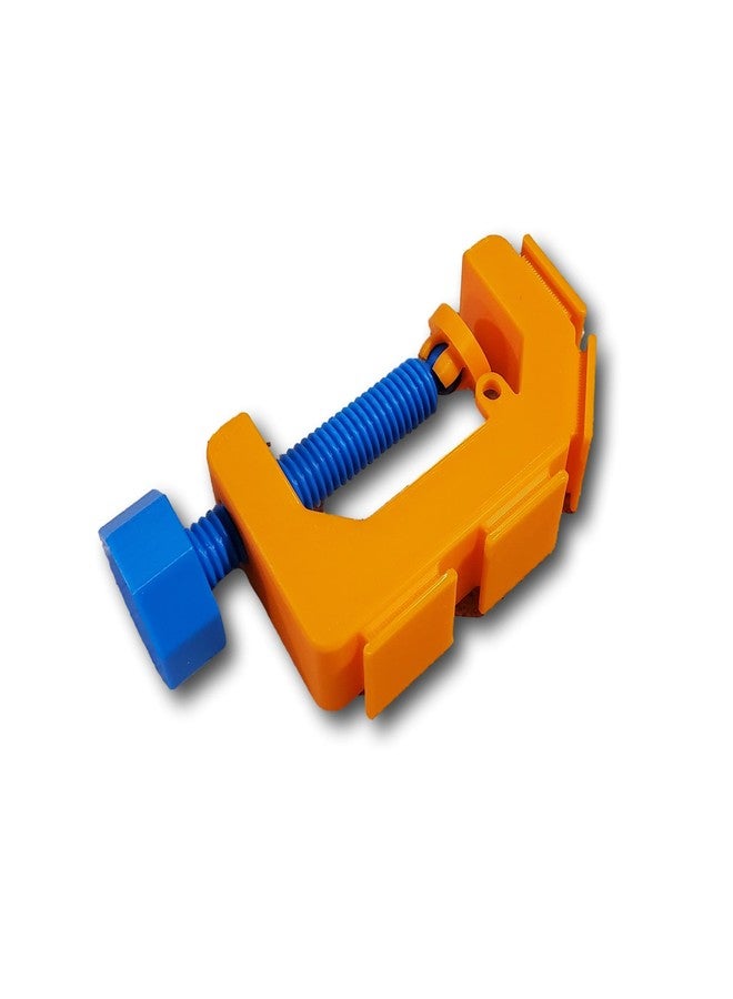 SpeedFreakCNC مشبك تثبيت مسار من SpeedFreakCNC بمقياس 1/64، برتقالي اللون، متوافق مع سيارات هوت ويلز وماتشبوكس - Image 1